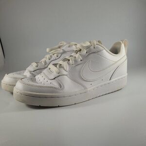 Nike Boys Court Borough Low 2 BQ5448-100 White Running Shoes Sneakers Size 5Y